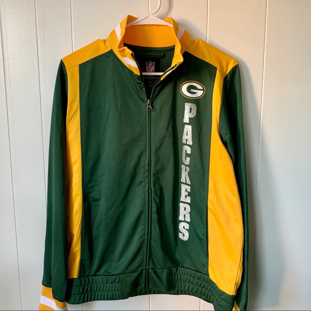 Green Bay Packers Women’s Deck Track Jacket Sz L
